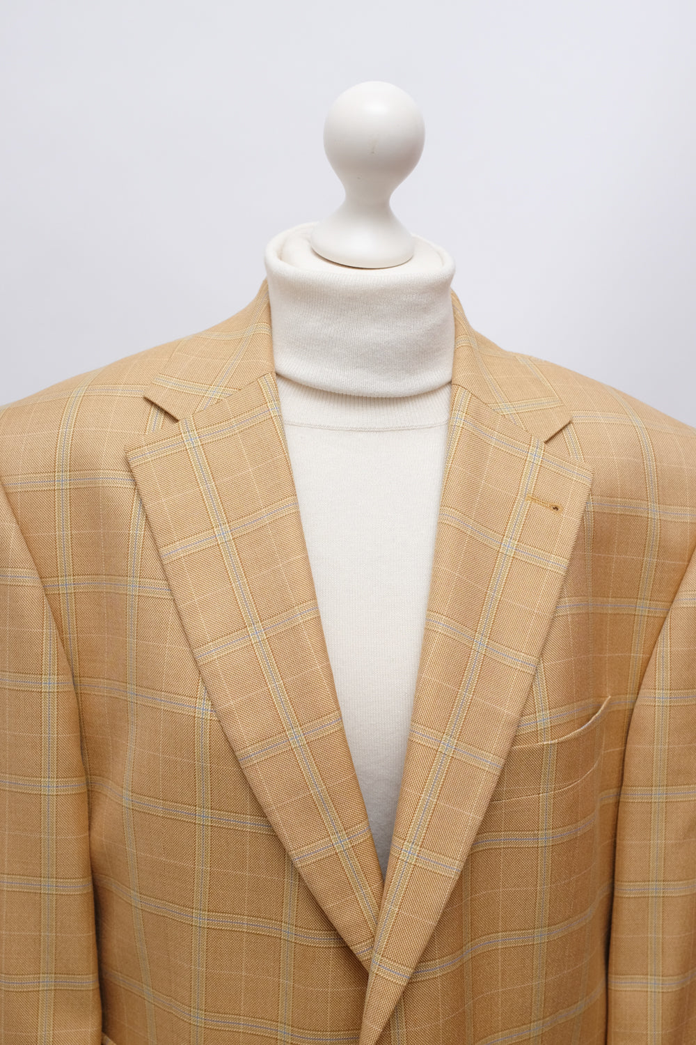 SILK WOOL TARTAN VINTAGE BLAZER