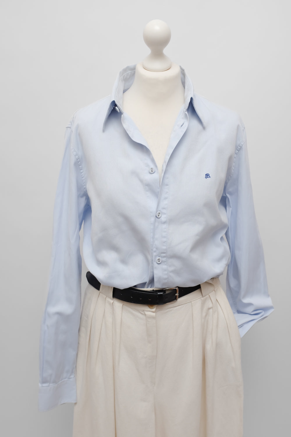 BALENCIAGA VINTAGE BLUE COTTON SHIRT