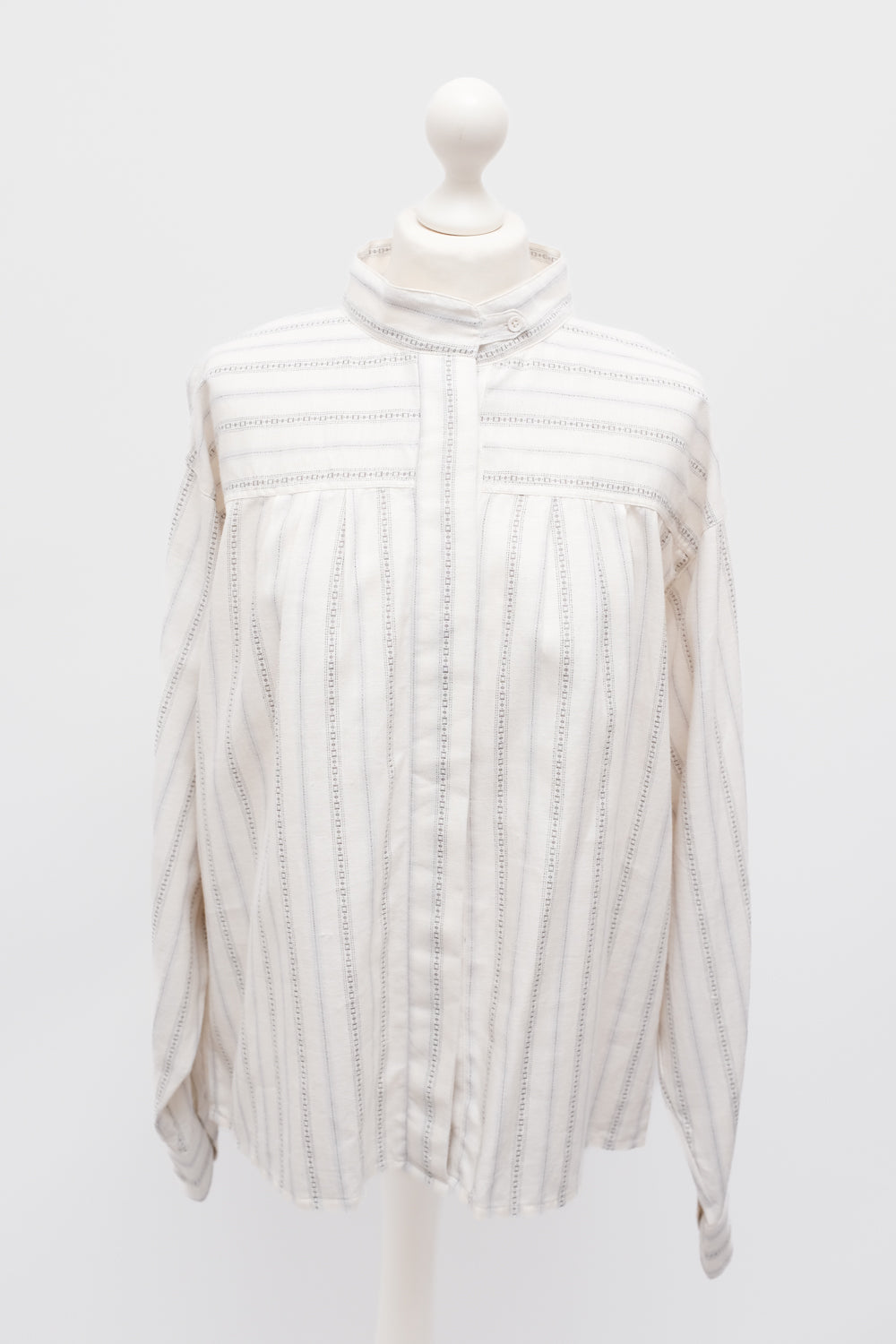 PURE COTTON VINTAGE BOW TIE BLOUSE