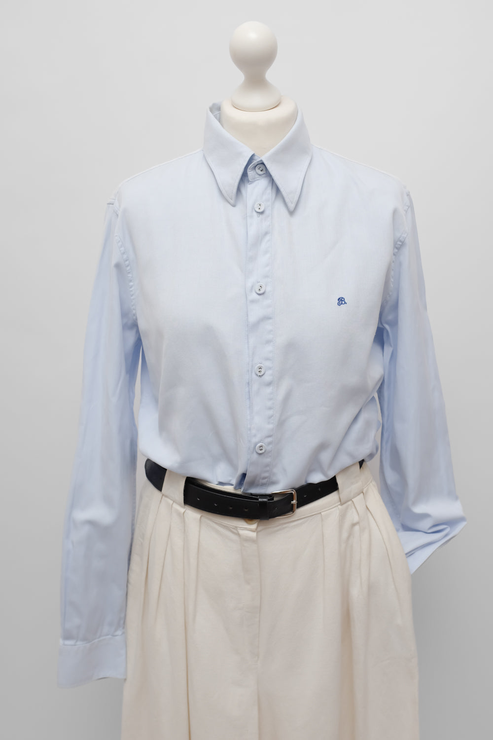 BALENCIAGA VINTAGE BLUE COTTON SHIRT