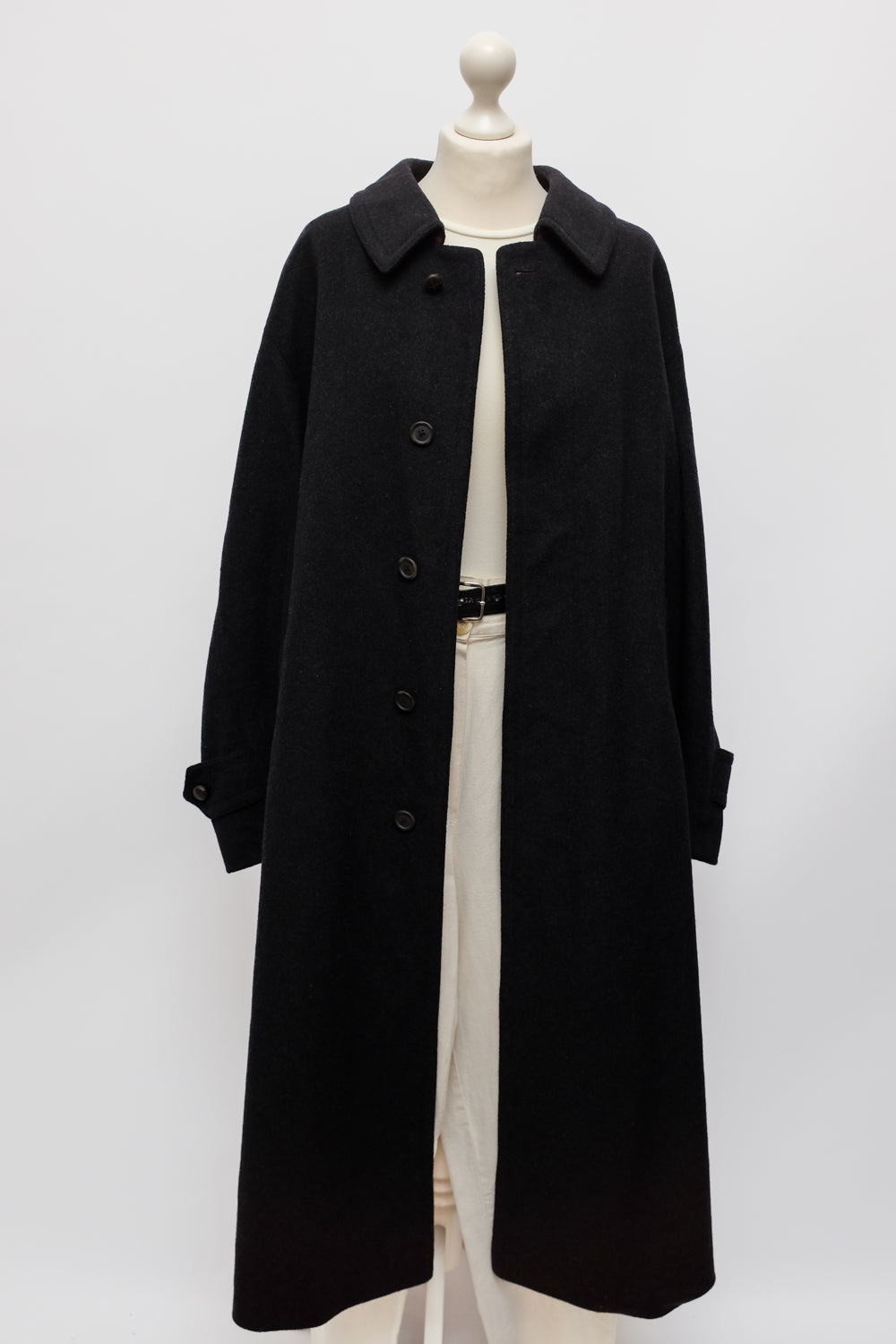 WOOL WARM LONG VINTAGE CAR COAT
