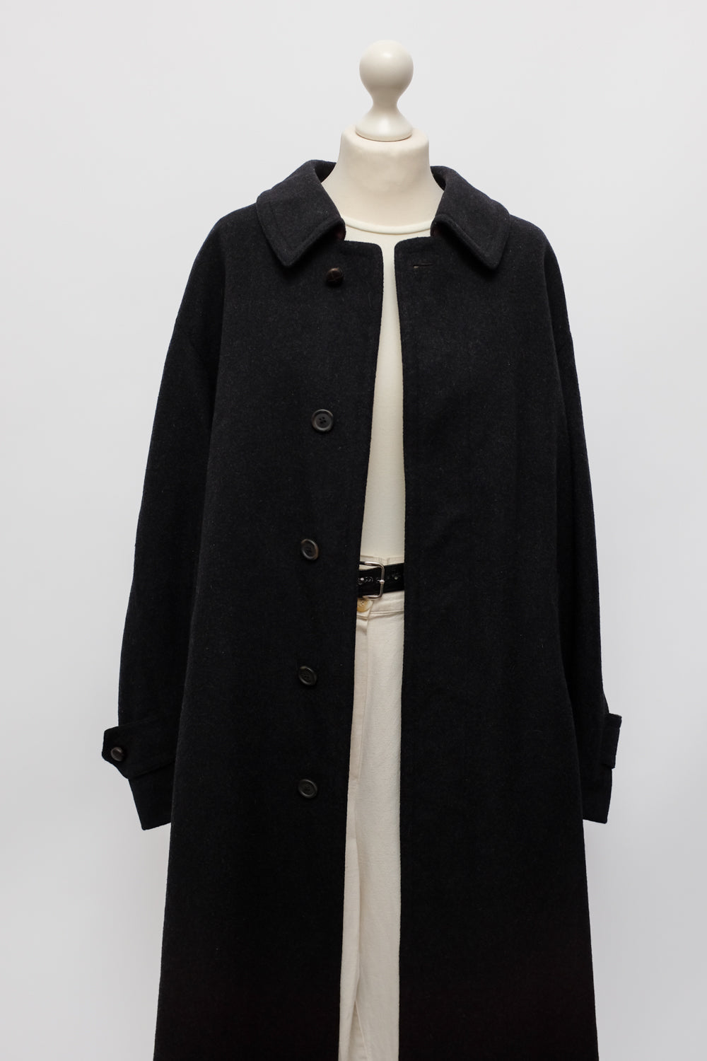 WOOL WARM LONG VINTAGE CAR COAT