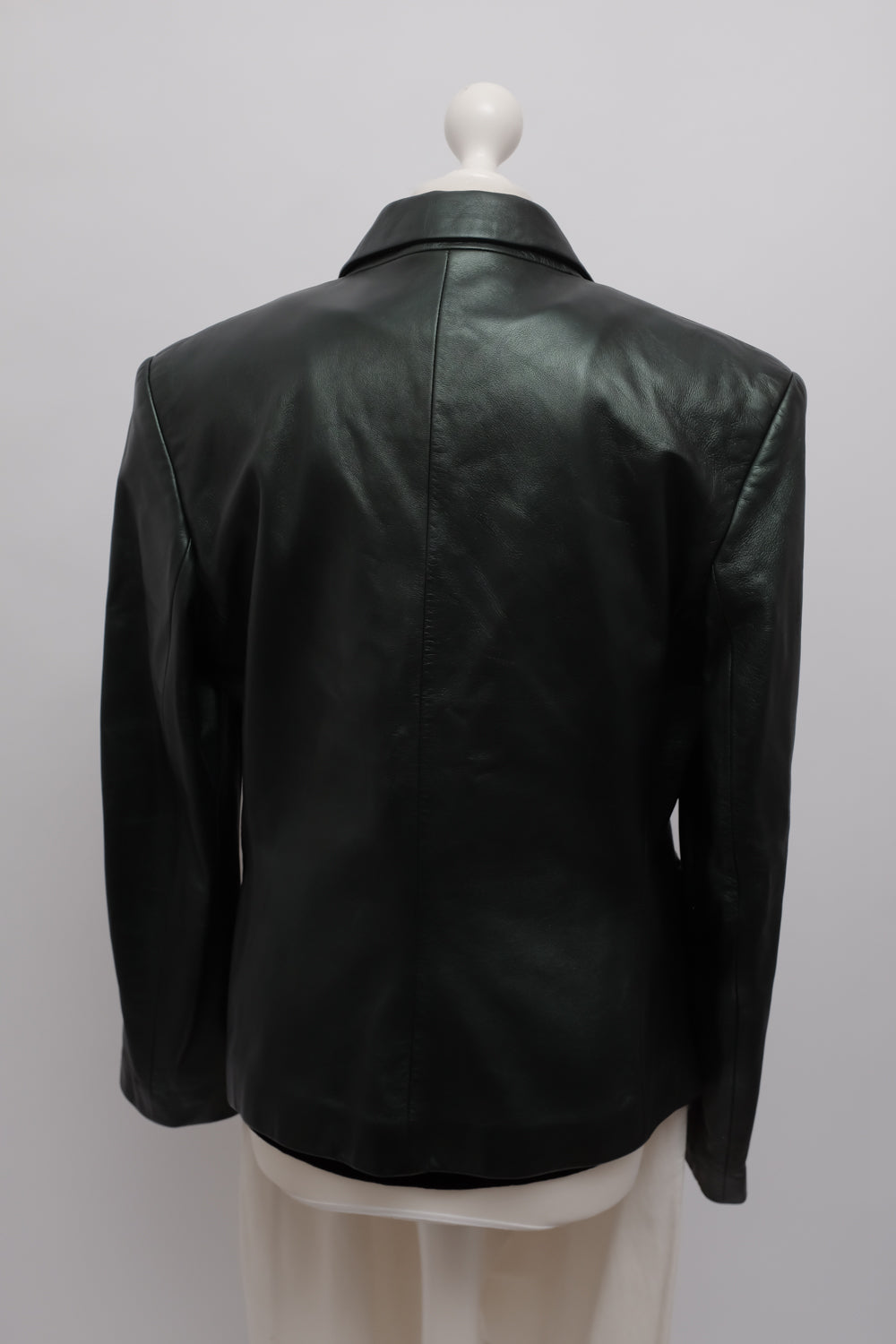 RENÉ LEZARD GREEN LEATHER BLAZER