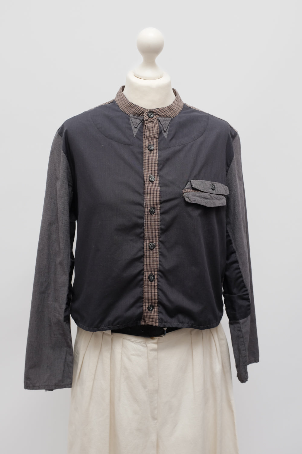 HENRIK VIBSKOV PURE COTTON CROP SHIRT