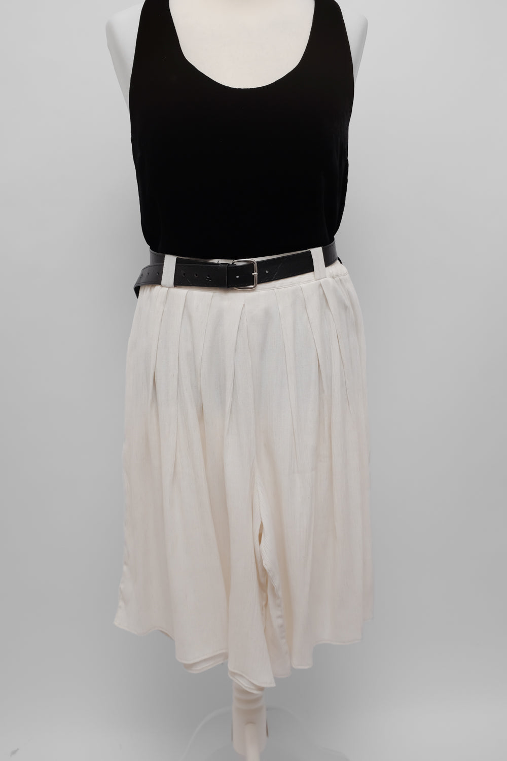 VINTAGE BLACK VELVET SILK VISCOSE TANKTOP