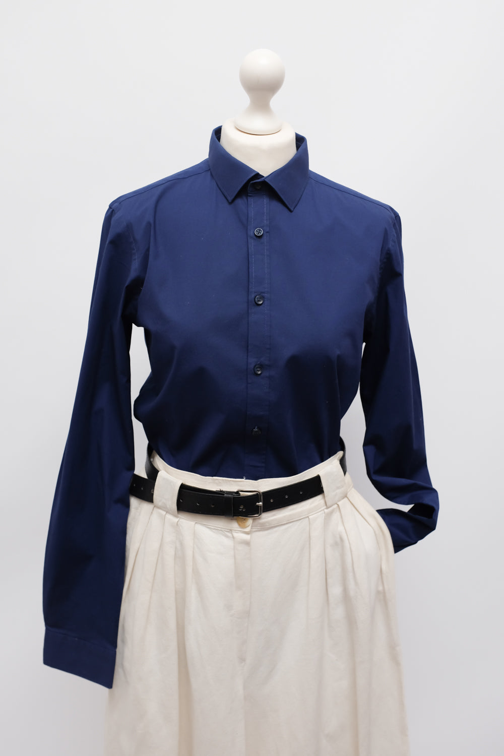 NAVY COTTON SHIRT