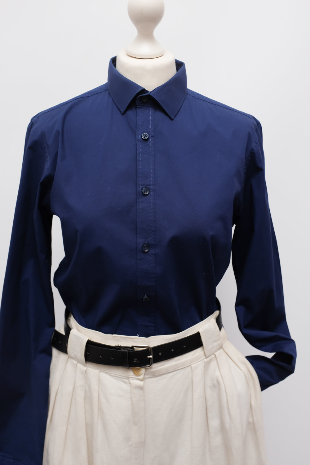 NAVY COTTON SHIRT
