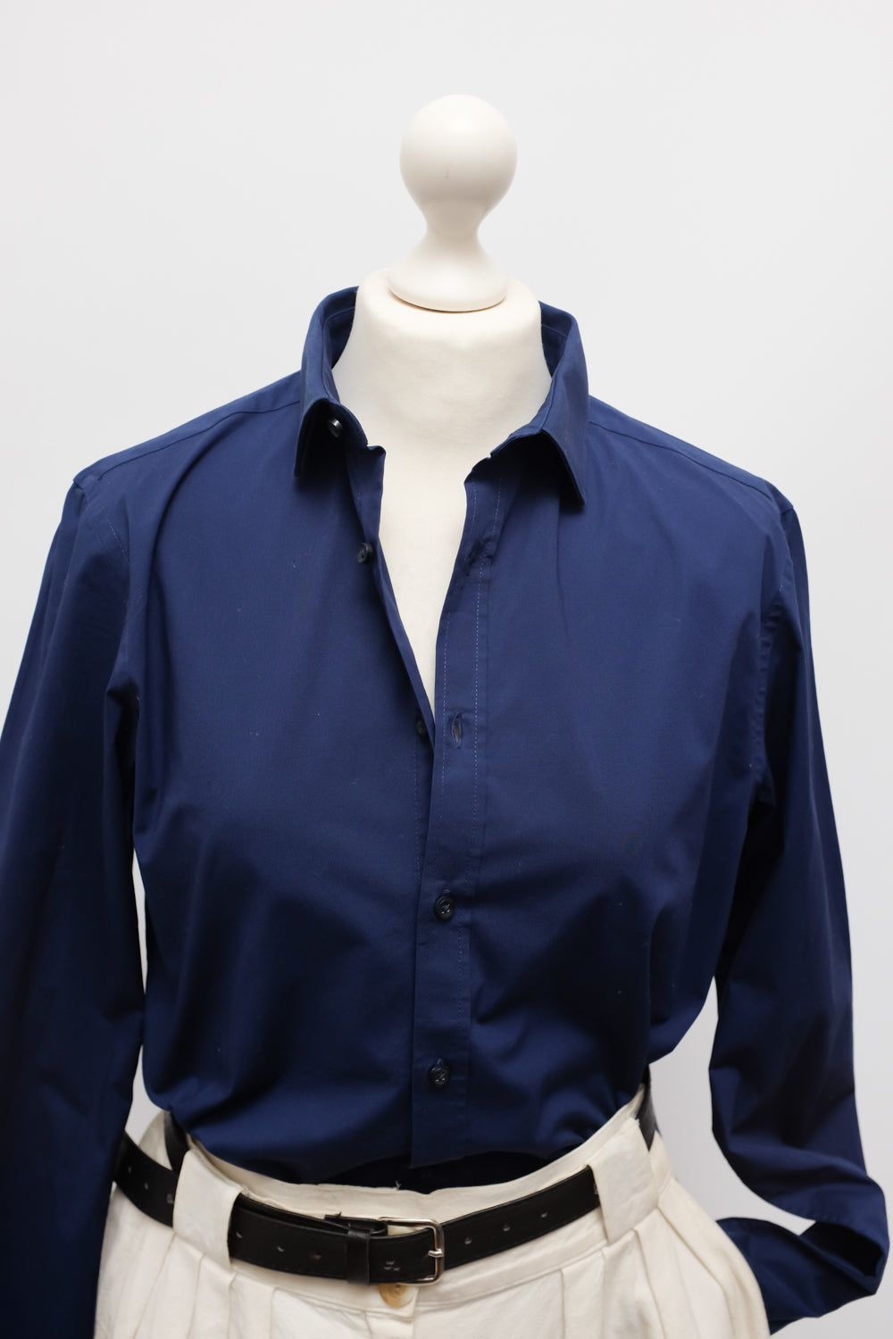 NAVY COTTON SHIRT