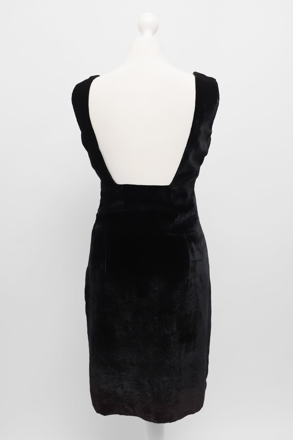 VINTAGE BLACK VELVET FERRE STUDIO DRESS