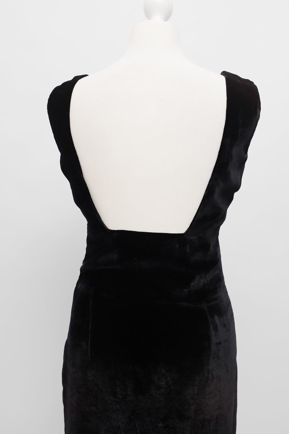 VINTAGE BLACK VELVET FERRE STUDIO DRESS