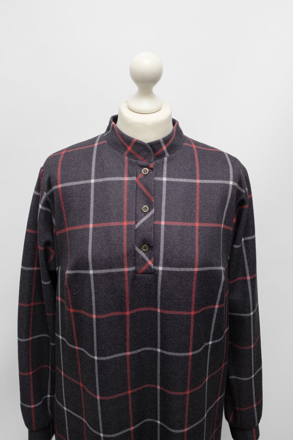 TARTAN LONG WARM VINTAGE DRESS
