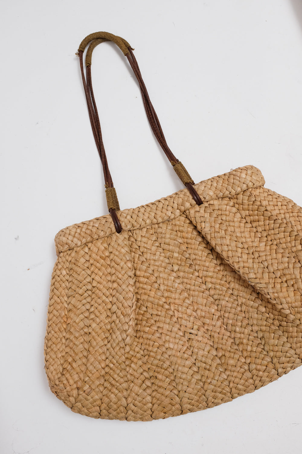 STRAW XL VINTAGE SHOPPER