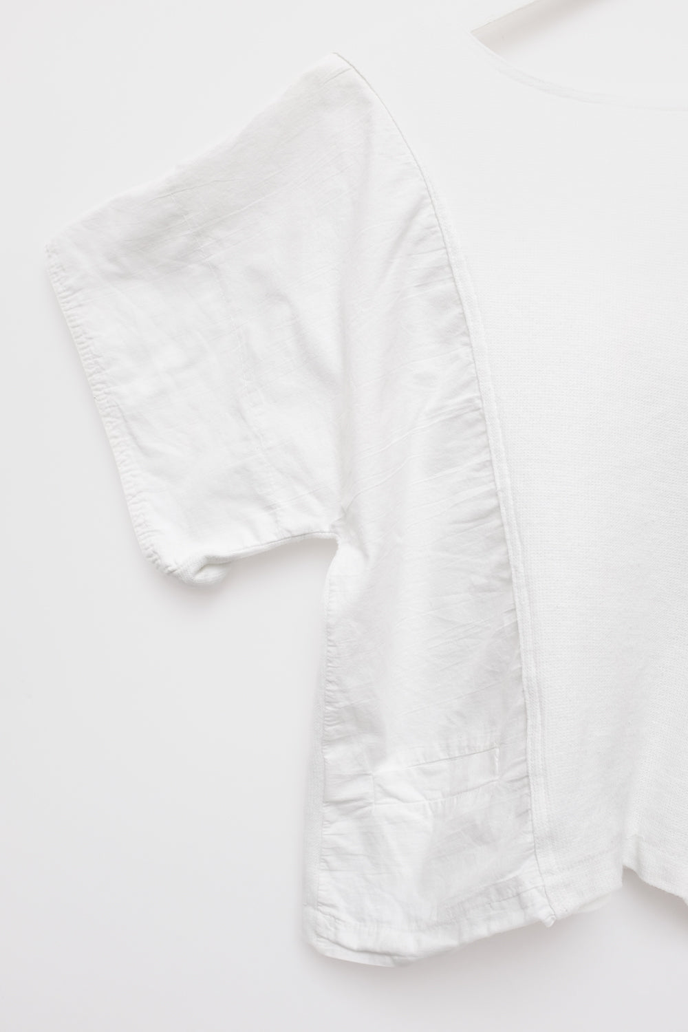 PURE COTTON CROP PLEATED VINTAGE SHIRT