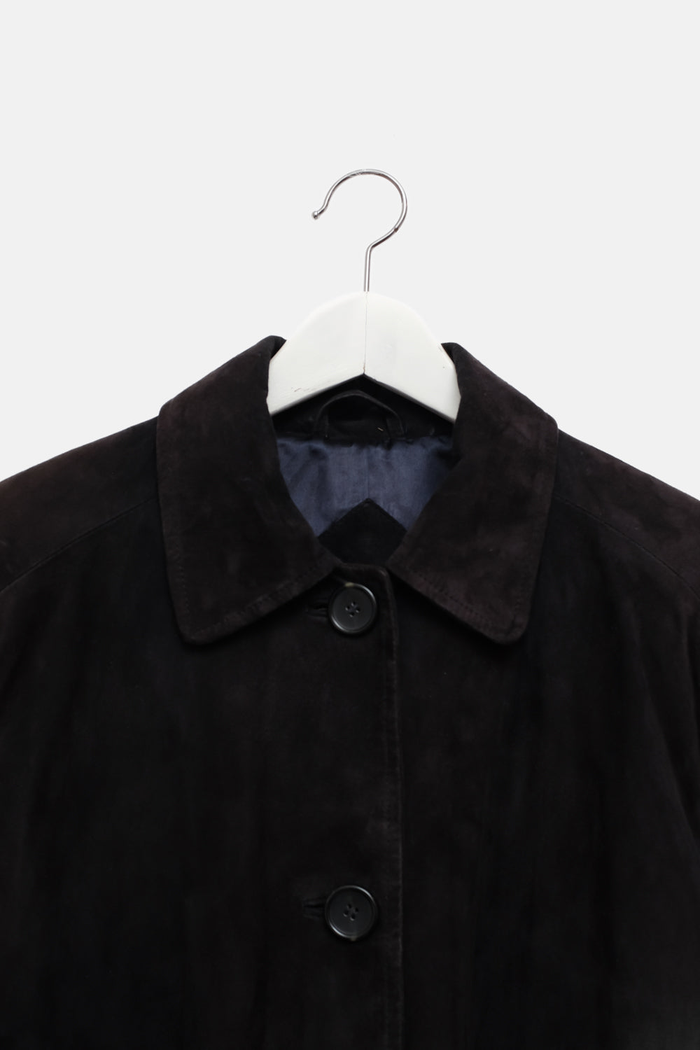 VINTAGE SUEDE LEATHER NIGHTBLUE SHIRT JACKET