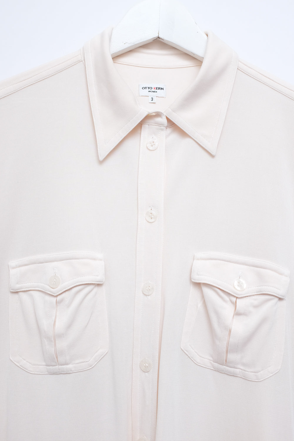 PURE SILK CREAM POLO SHIRT