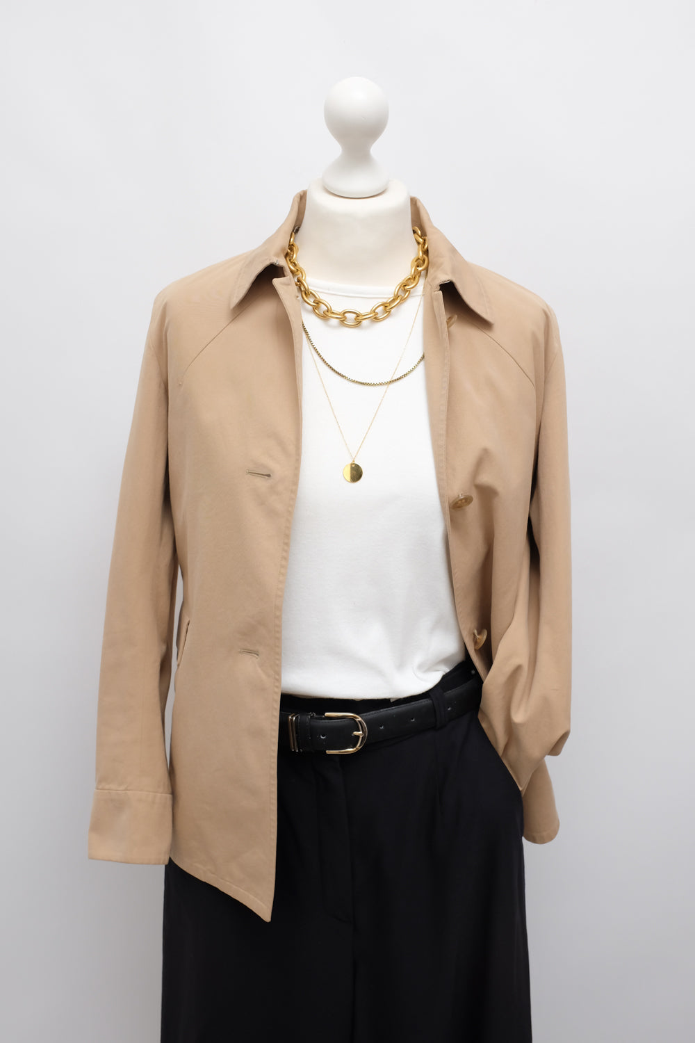 JIL SANDER CARAMEL LIGHT SHIRT JACKET