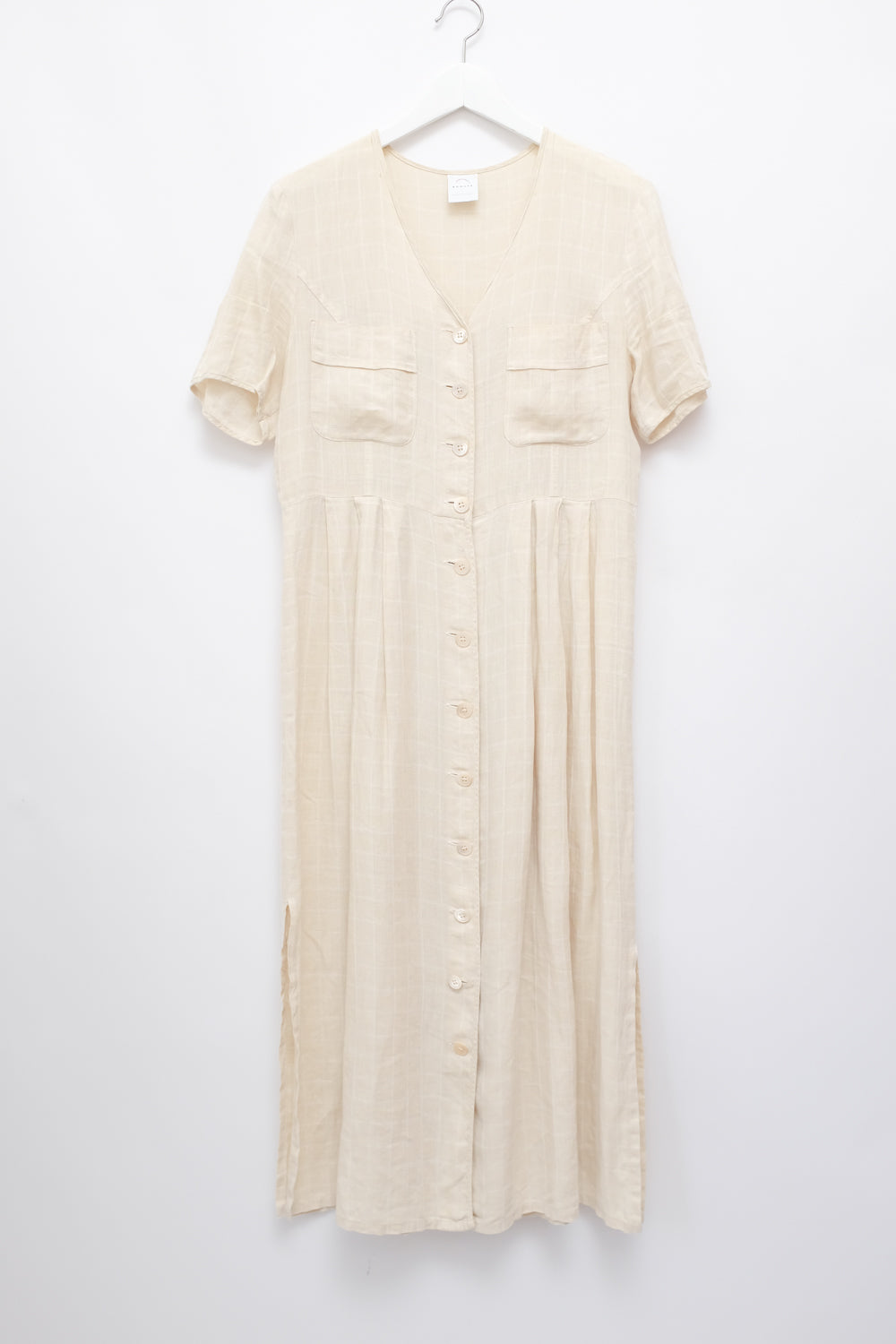 PURE LINEN CREAM BOGNER DRESS