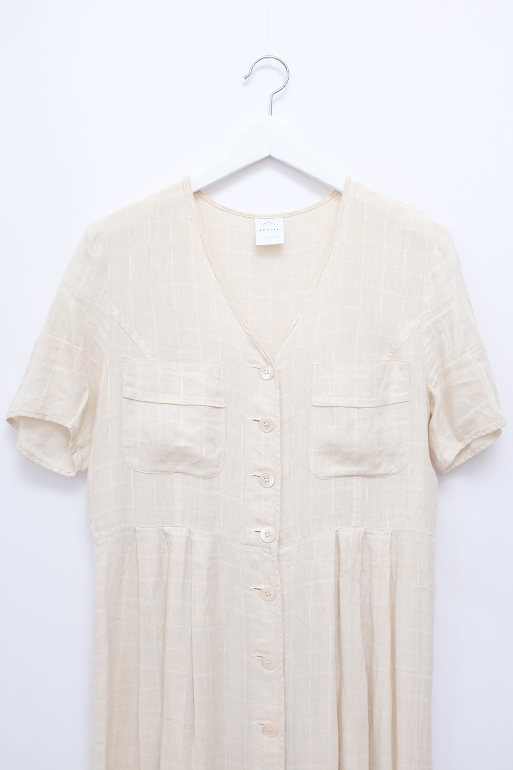 PURE LINEN CREAM BOGNER DRESS