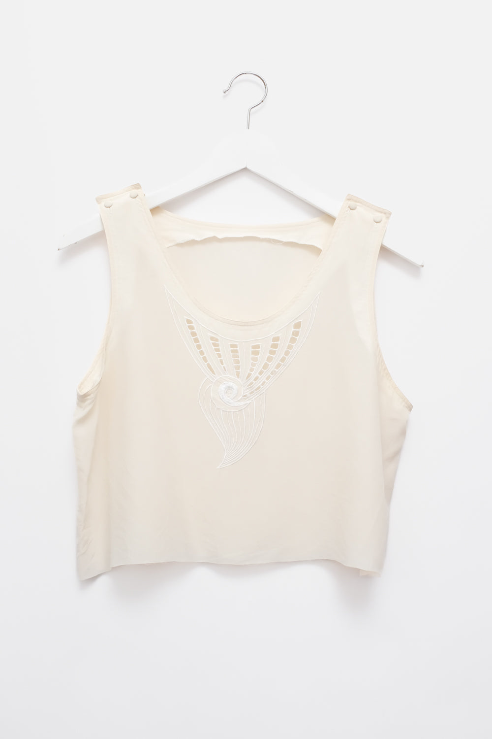 PURE SILK CROPPED VINTAGE SHELL TANK