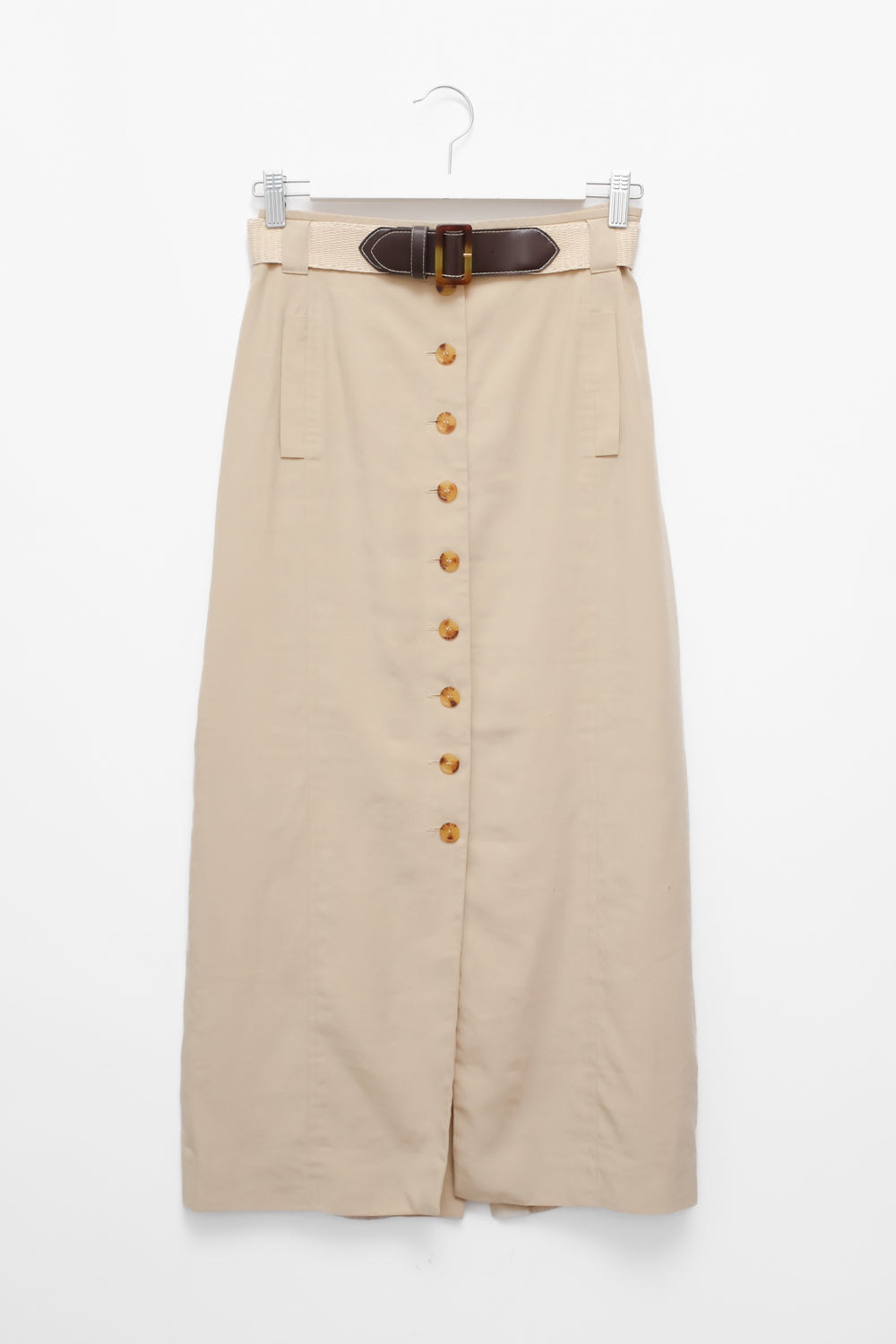 LONG BEIGE VINTAGE SKIRT