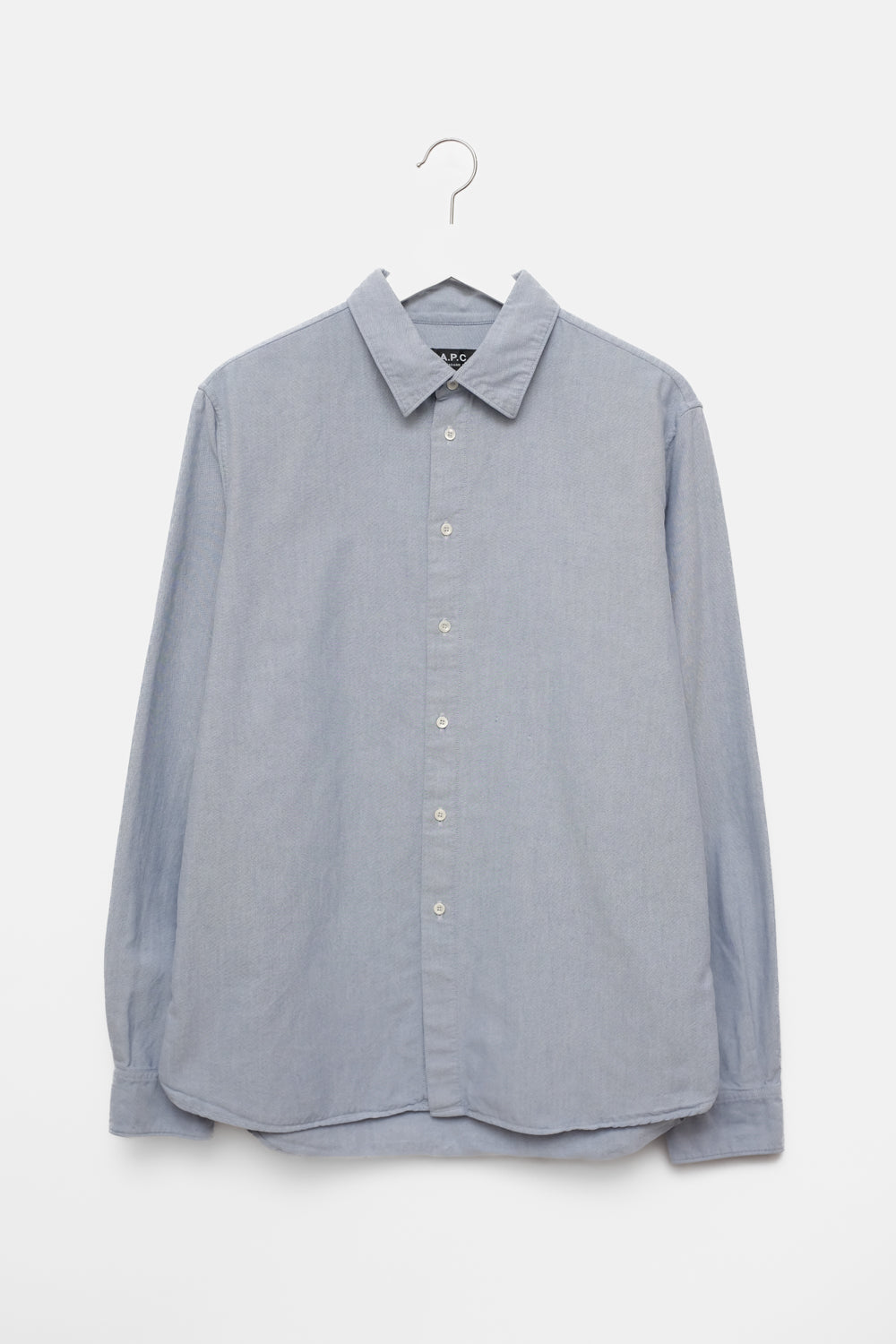 PURE COTTON A.P.C. BLUE OVERSIZE SHIRT