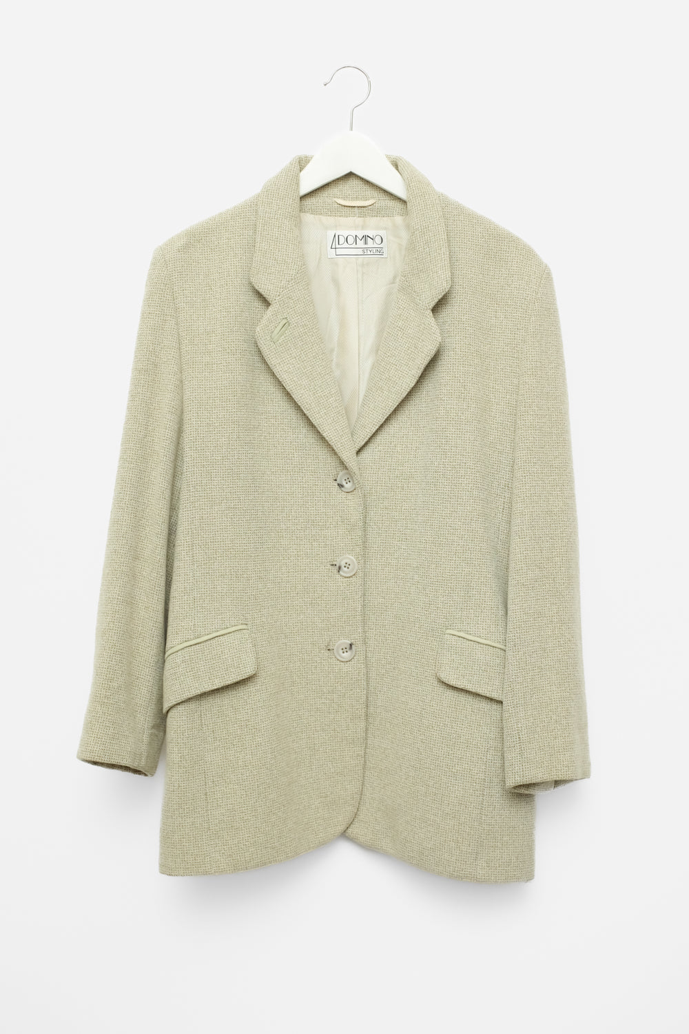 PISTACHIO WOOL CASHMERE VINTAGE BLAZER