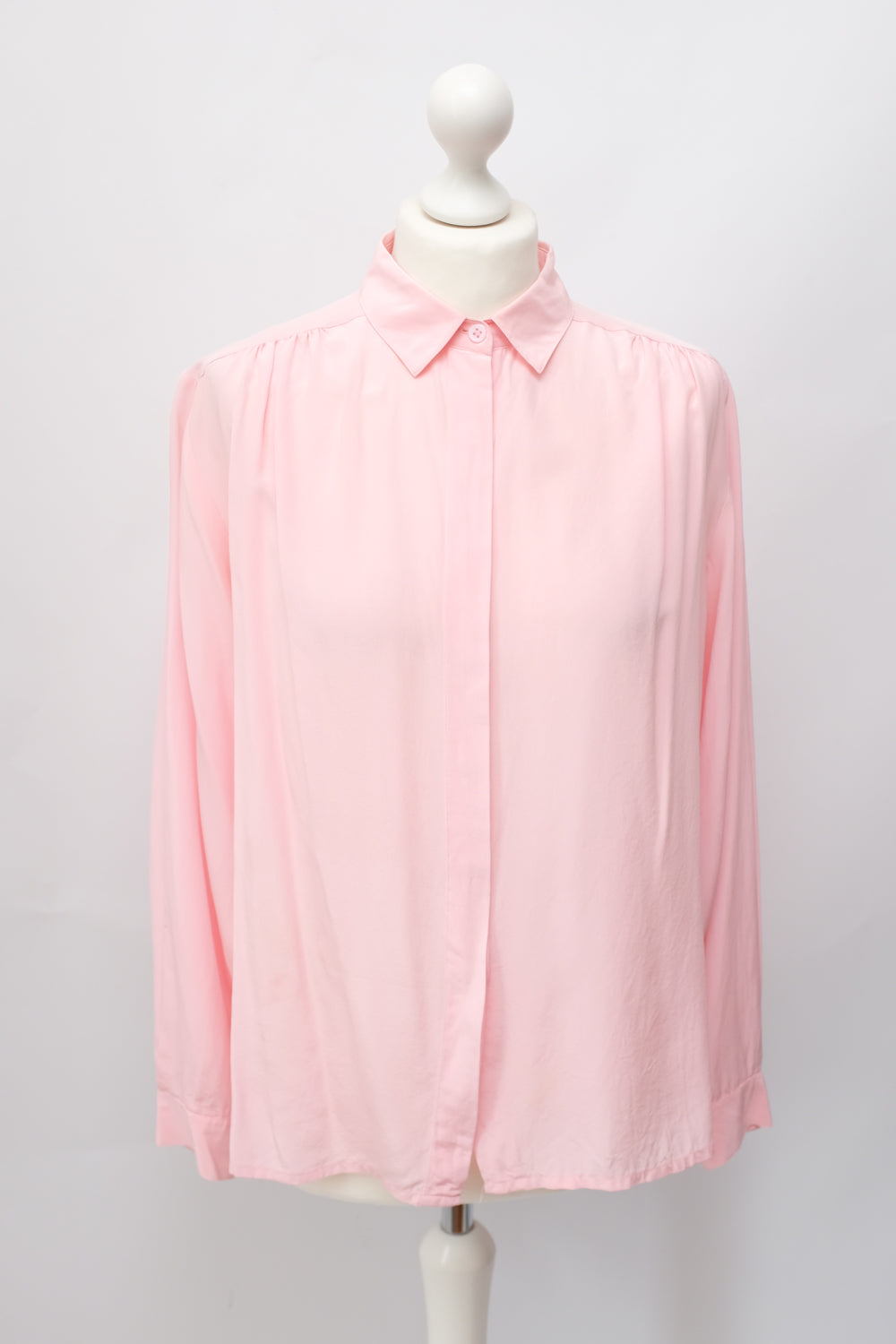 PURE SILK ROSE VINTAGE SHIRT