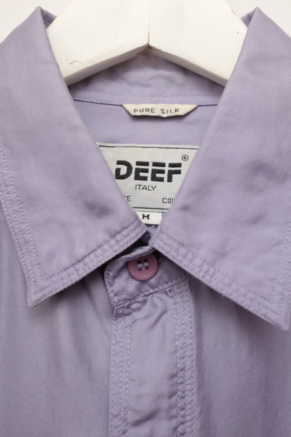 PURE SILK LILAC SHORT ARM SHIRT