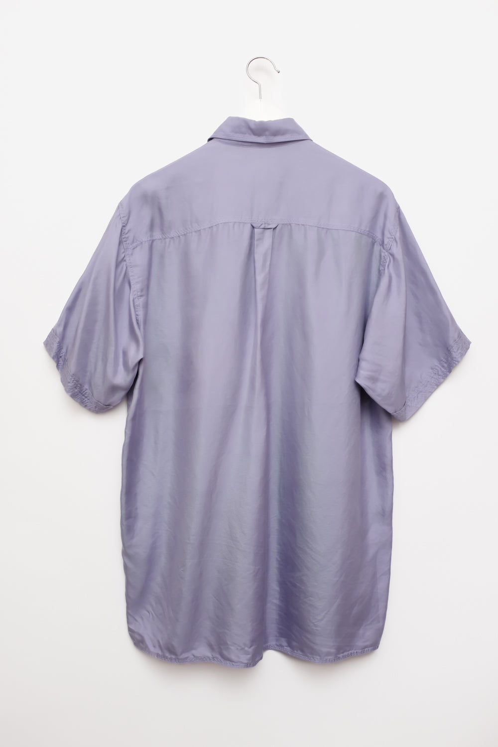 PURE SILK LILAC SHORT ARM SHIRT