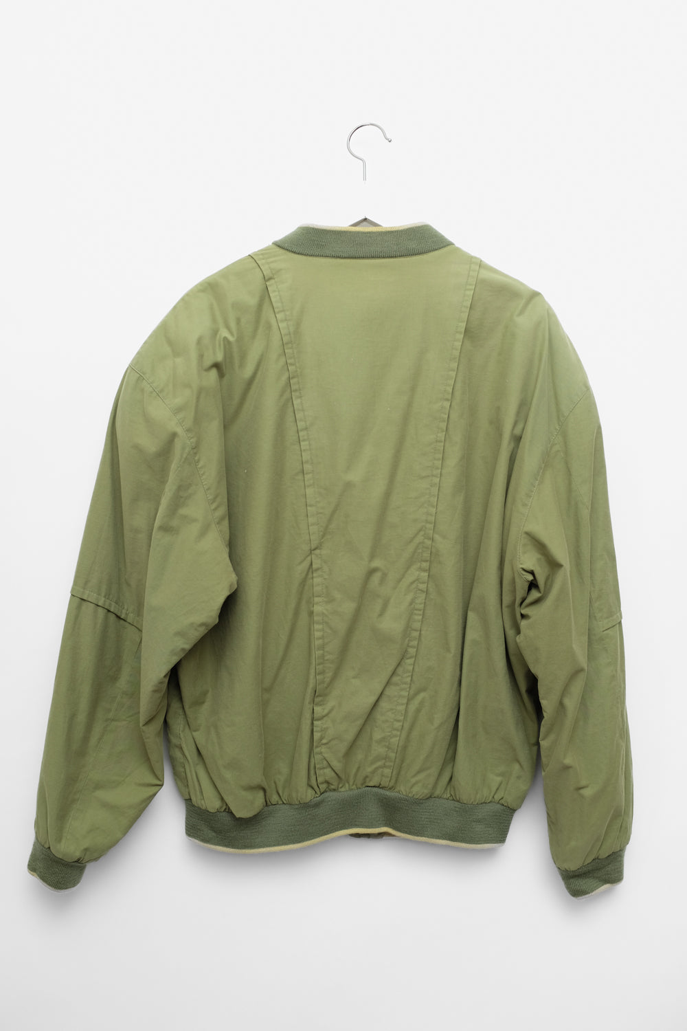 DARK MINT OVERSIZE VINTAGE BOMBER JACKET