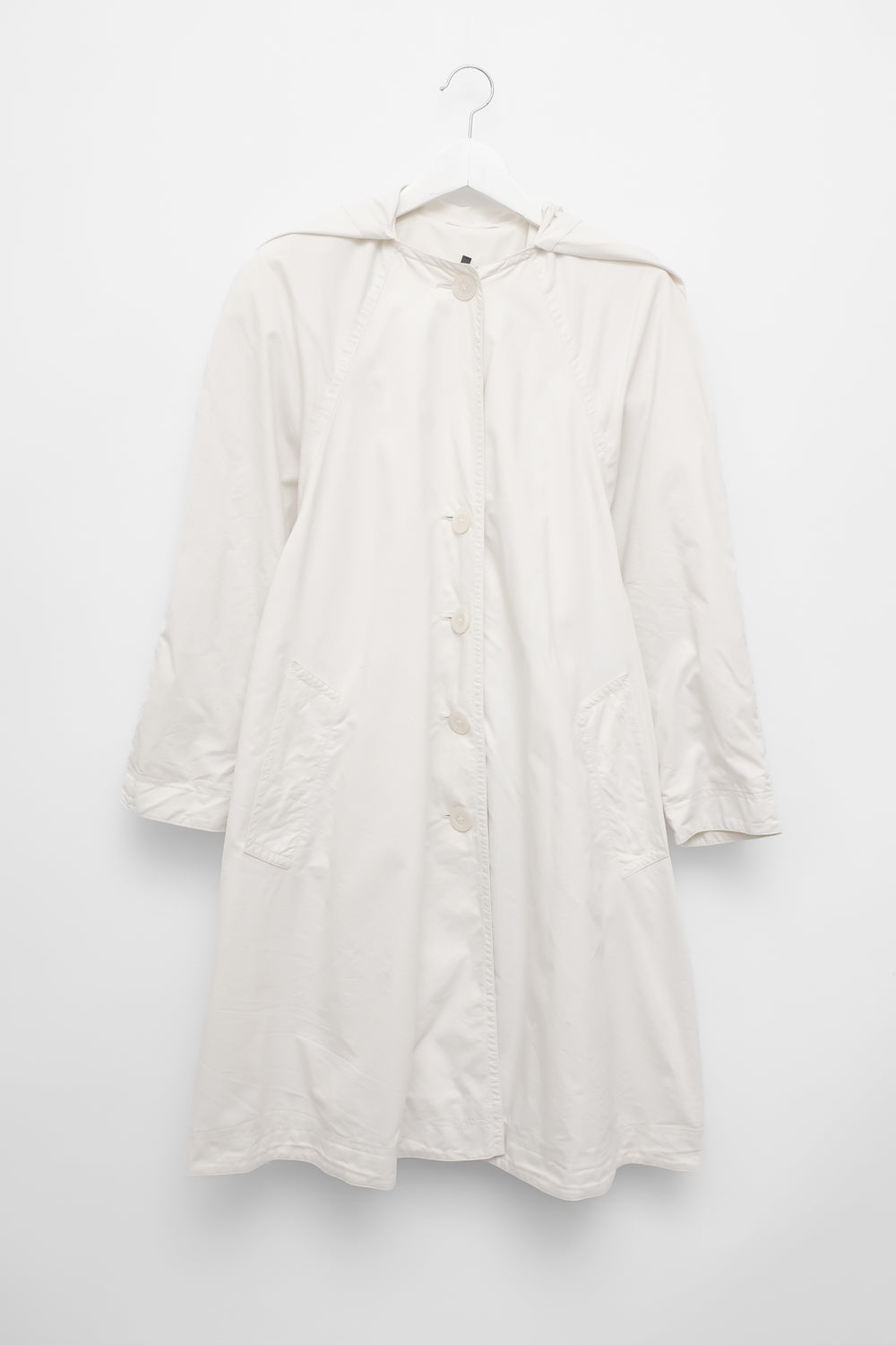 OFF WHITE LIGHT COTTON SCARF TRENCH