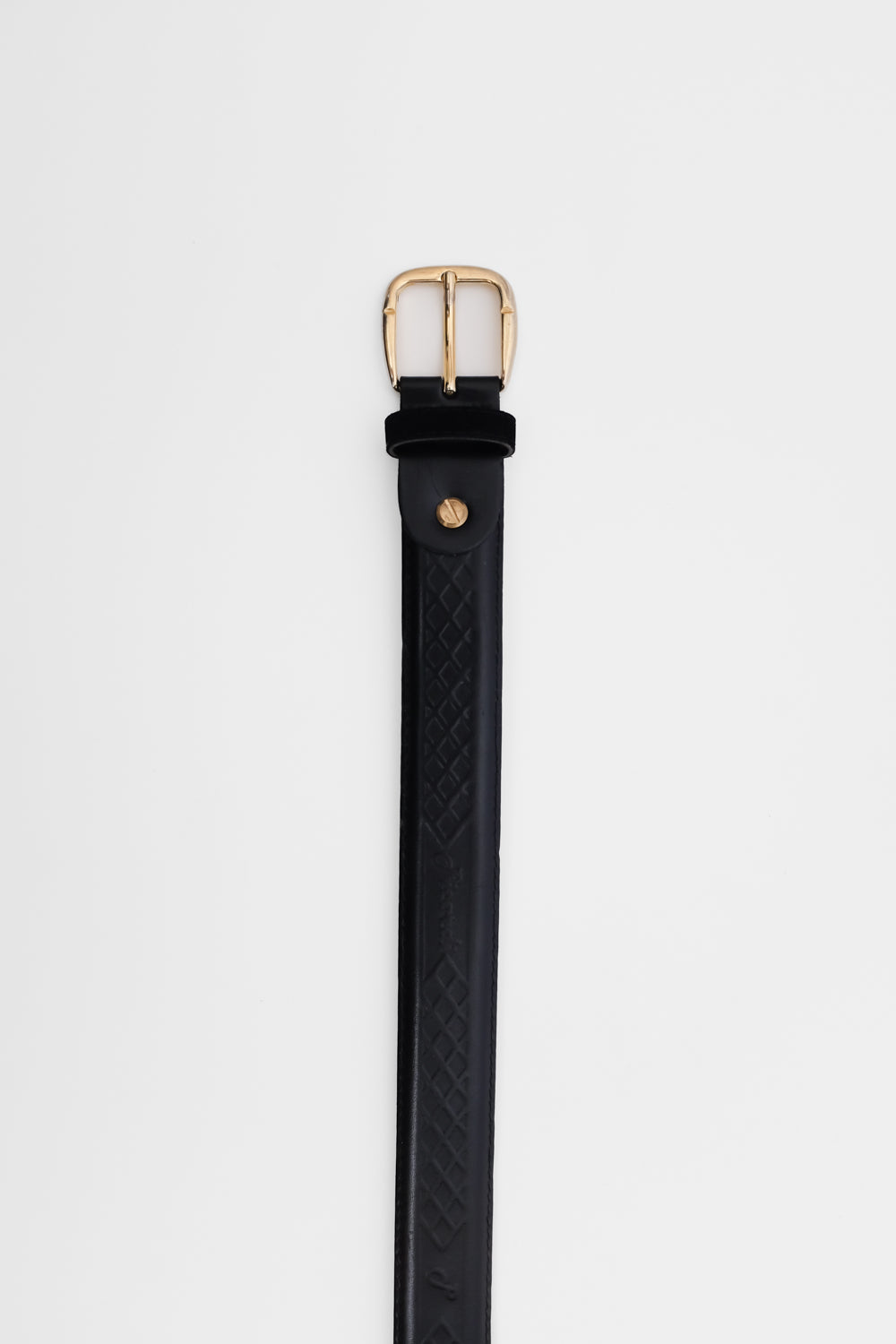 BLACK CASUAL LEATHER VINTAGE BELT
