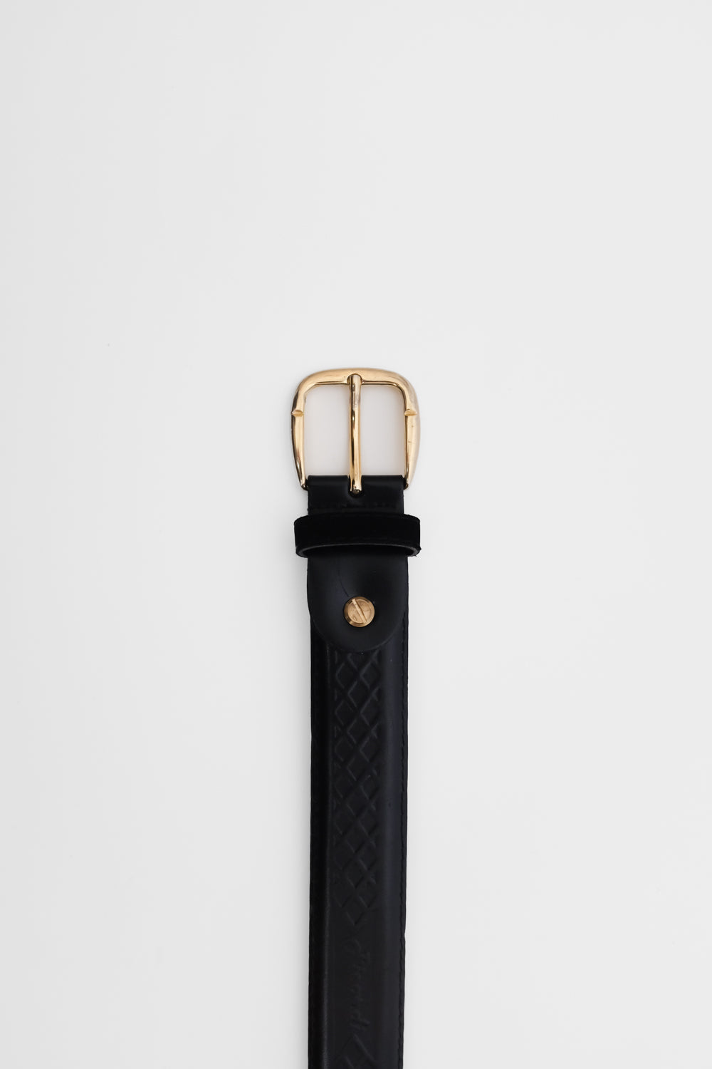 BLACK CASUAL LEATHER VINTAGE BELT