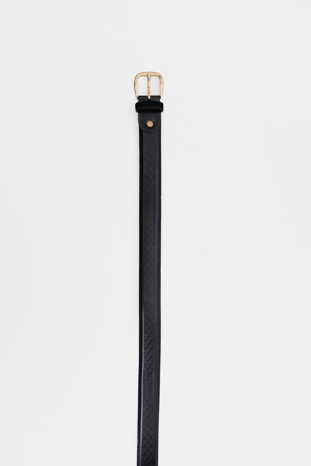 BLACK CASUAL LEATHER VINTAGE BELT