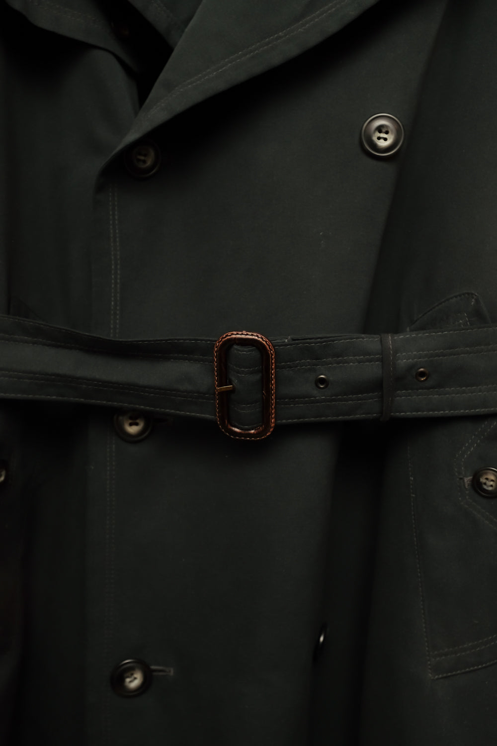 ALL SEASON GREEN VINTAGE TRENCH COAT