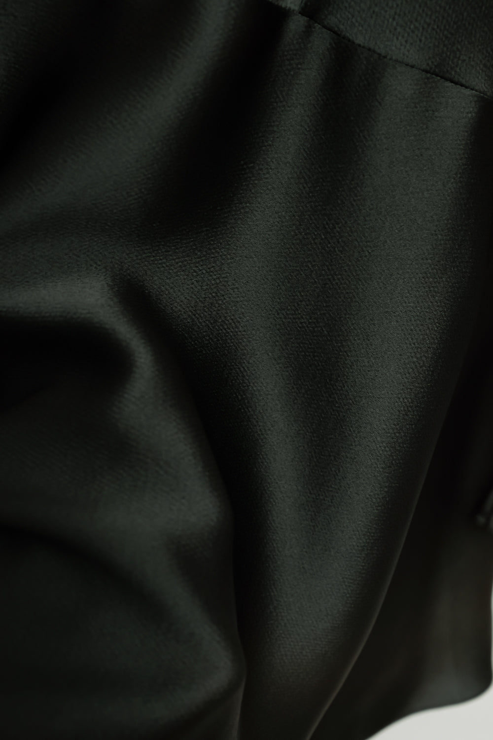 THE ROW GREEN SATIN BLOUSE