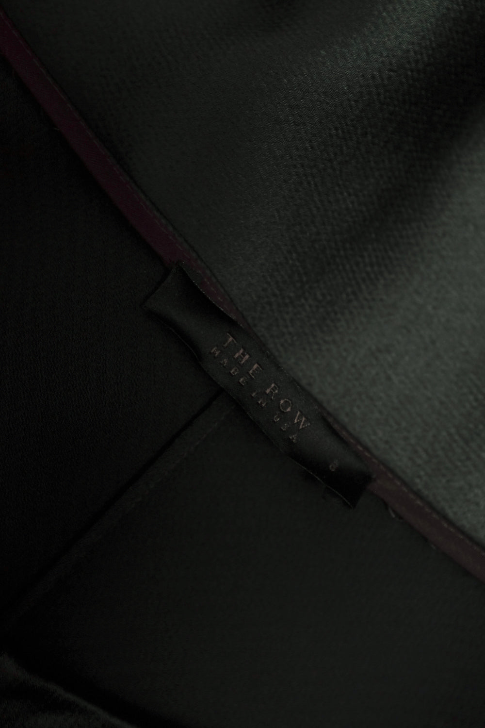 THE ROW GREEN SATIN BLOUSE