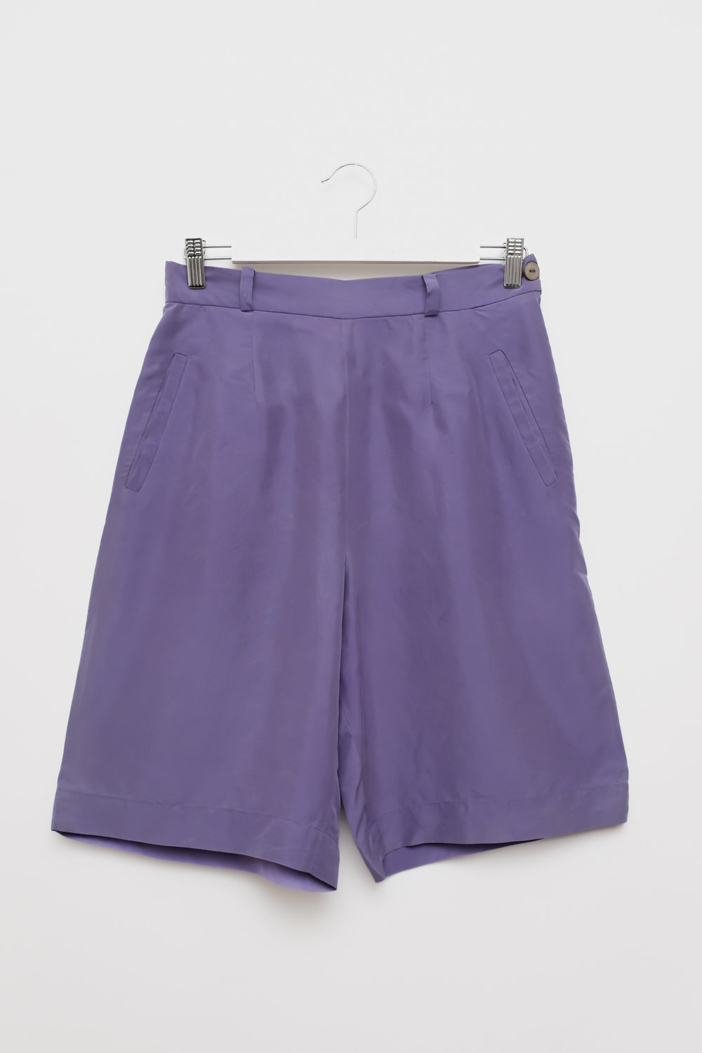 PURE SILK LILAC VINTAGE MIDI SHORTS