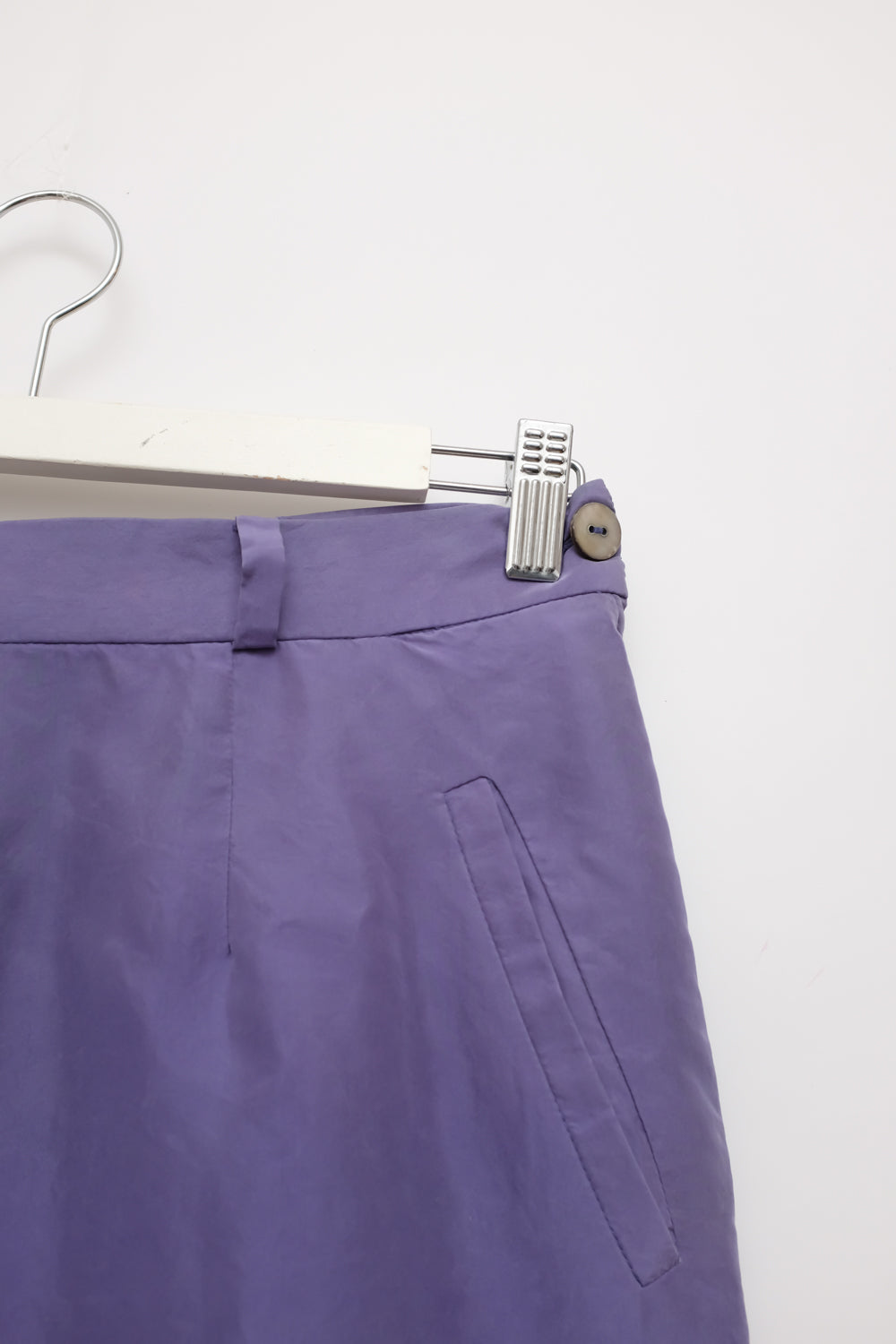 PURE SILK LILAC VINTAGE MIDI SHORTS