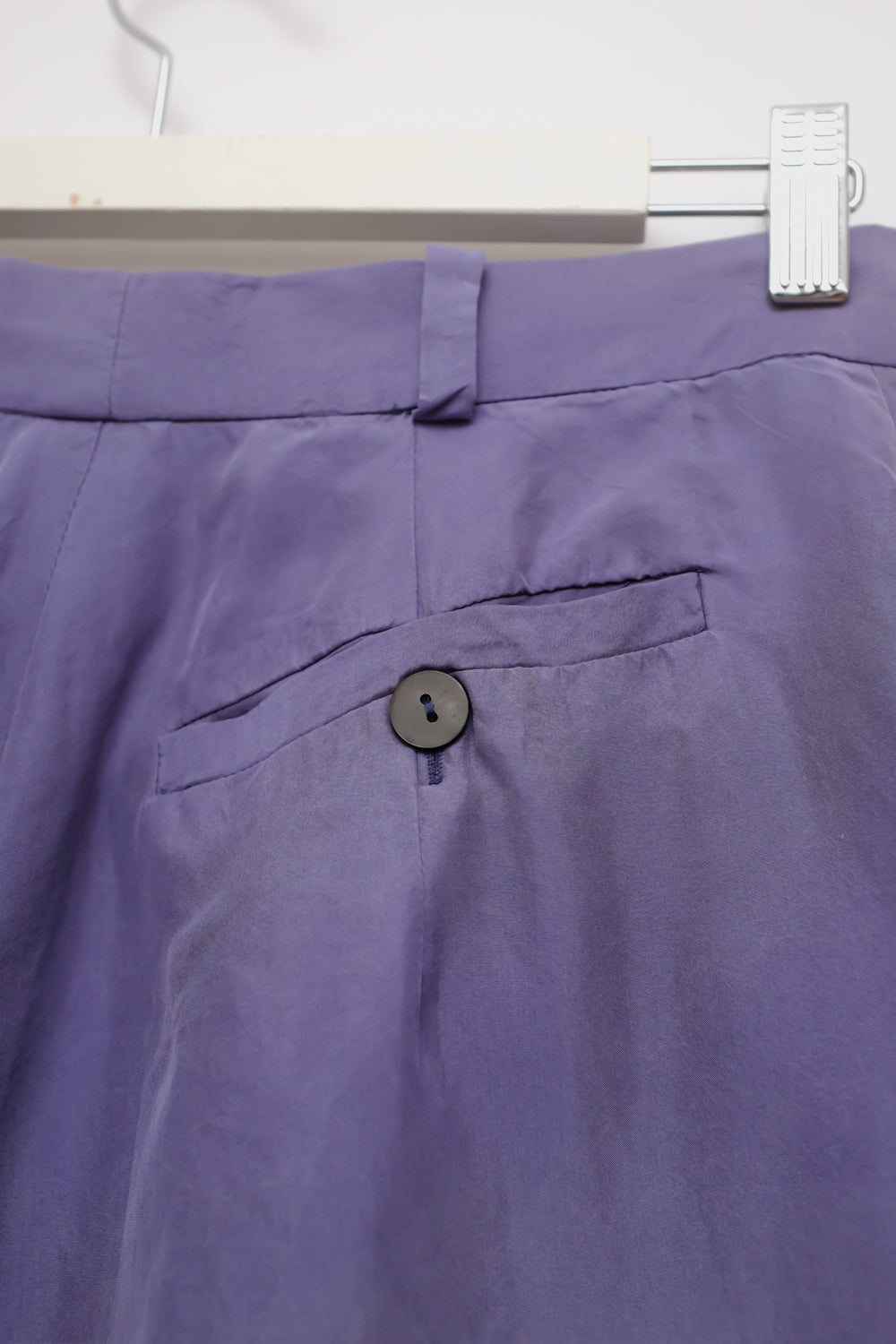 PURE SILK LILAC VINTAGE MIDI SHORTS