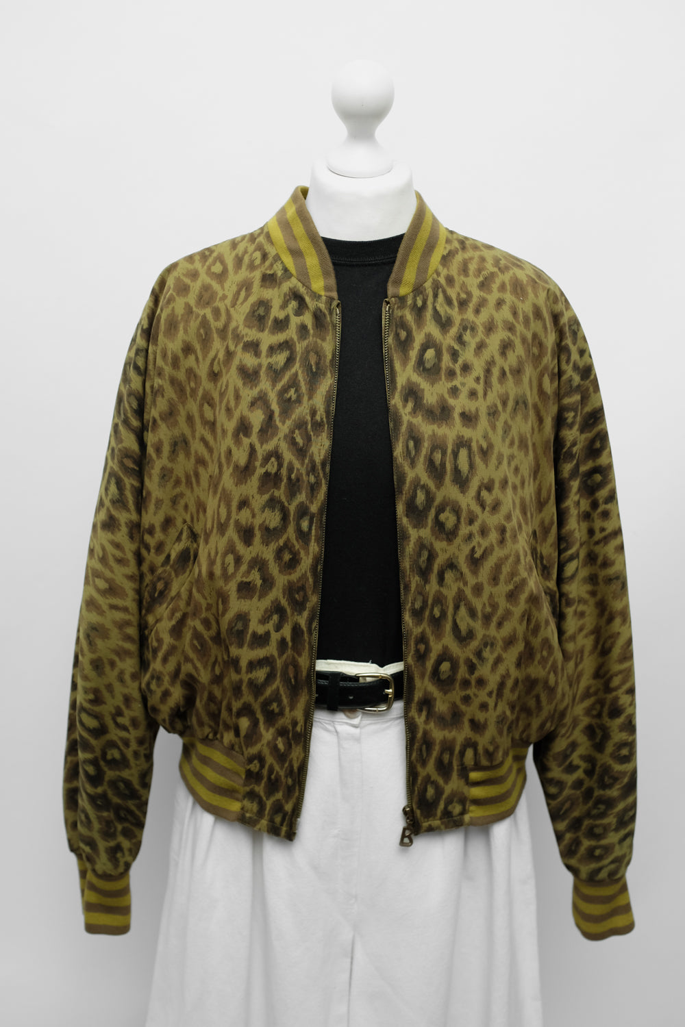 VINTAGE LEO ANIMAL BOGNER BOMBER JACKET
