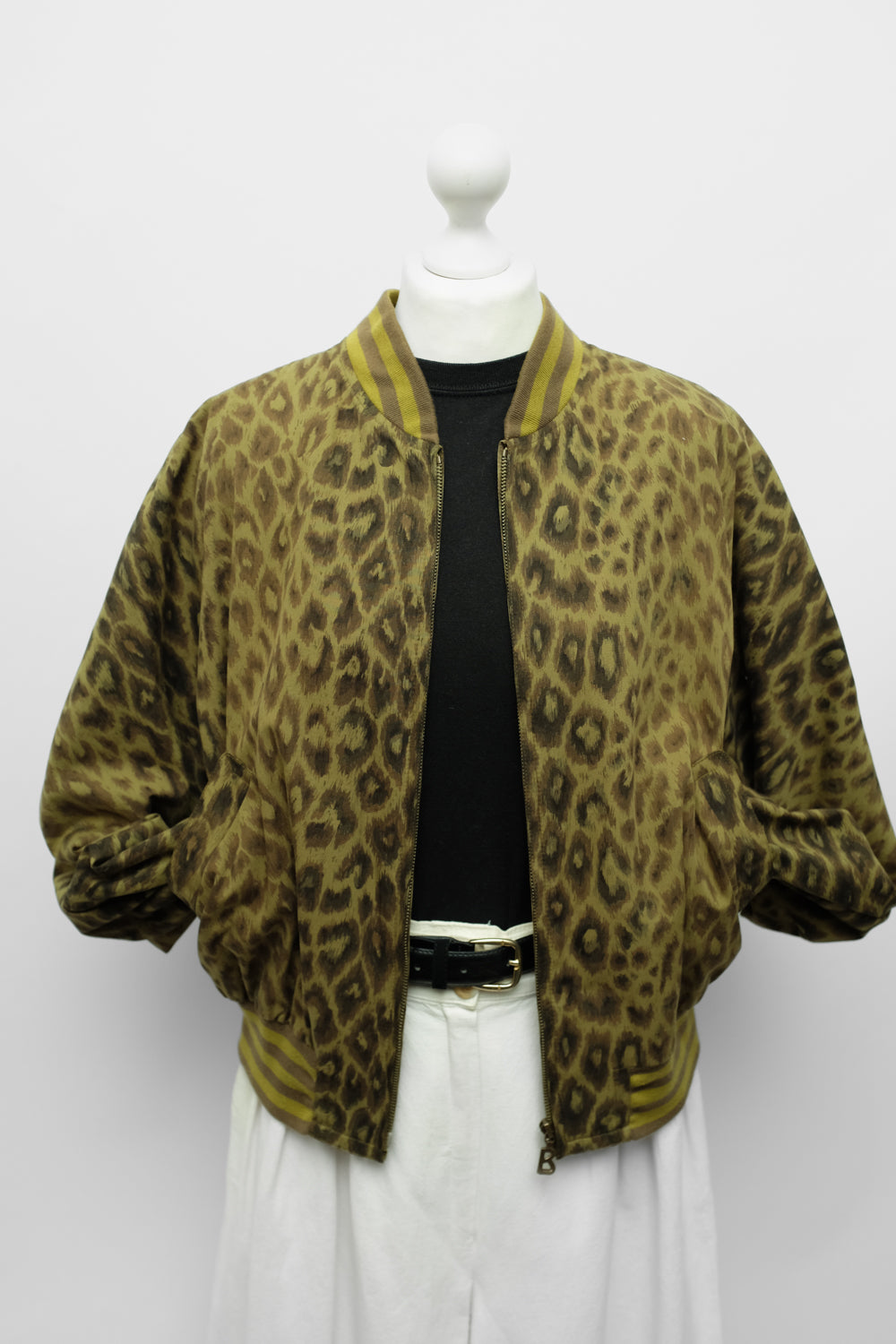 VINTAGE LEO ANIMAL BOGNER BOMBER JACKET