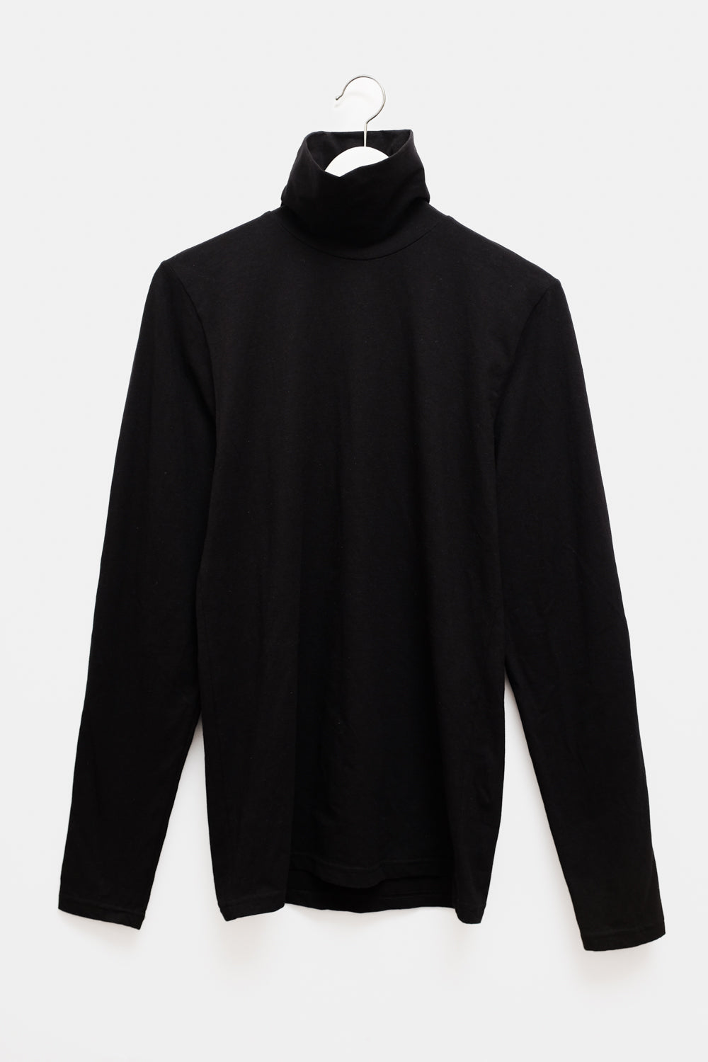 SLIM BLACK HIGH NECK SHIRT