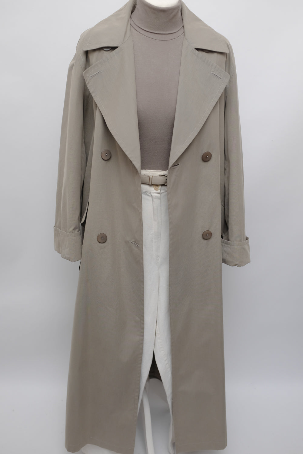 LONG VINTAGE SUMMER TRENCH COAT