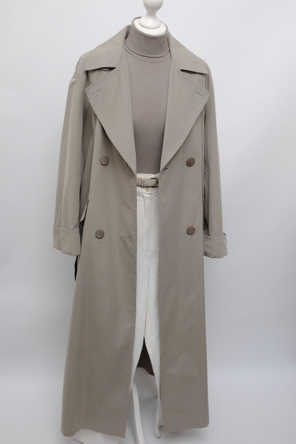 LONG VINTAGE SUMMER TRENCH COAT