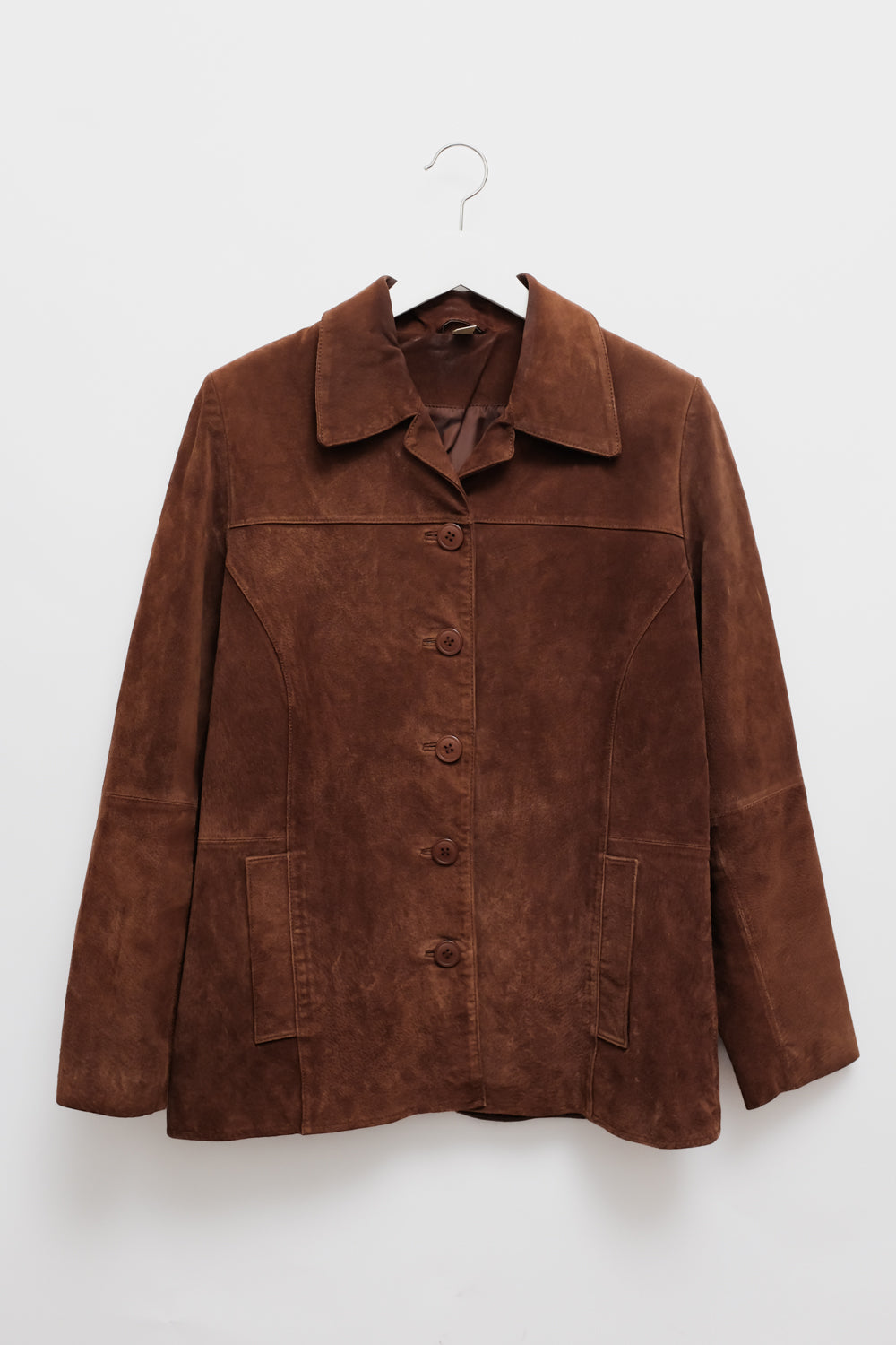 BROWN VINTAGE SUEDE LEATHER JACKET