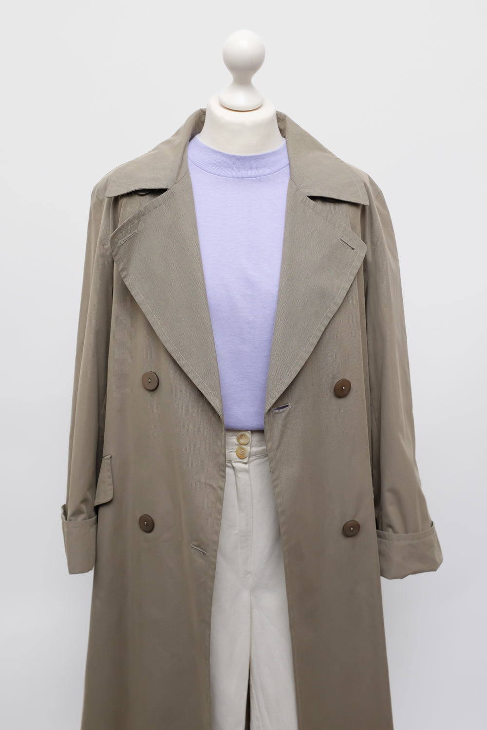 LONG VINTAGE SUMMER TRENCH COAT