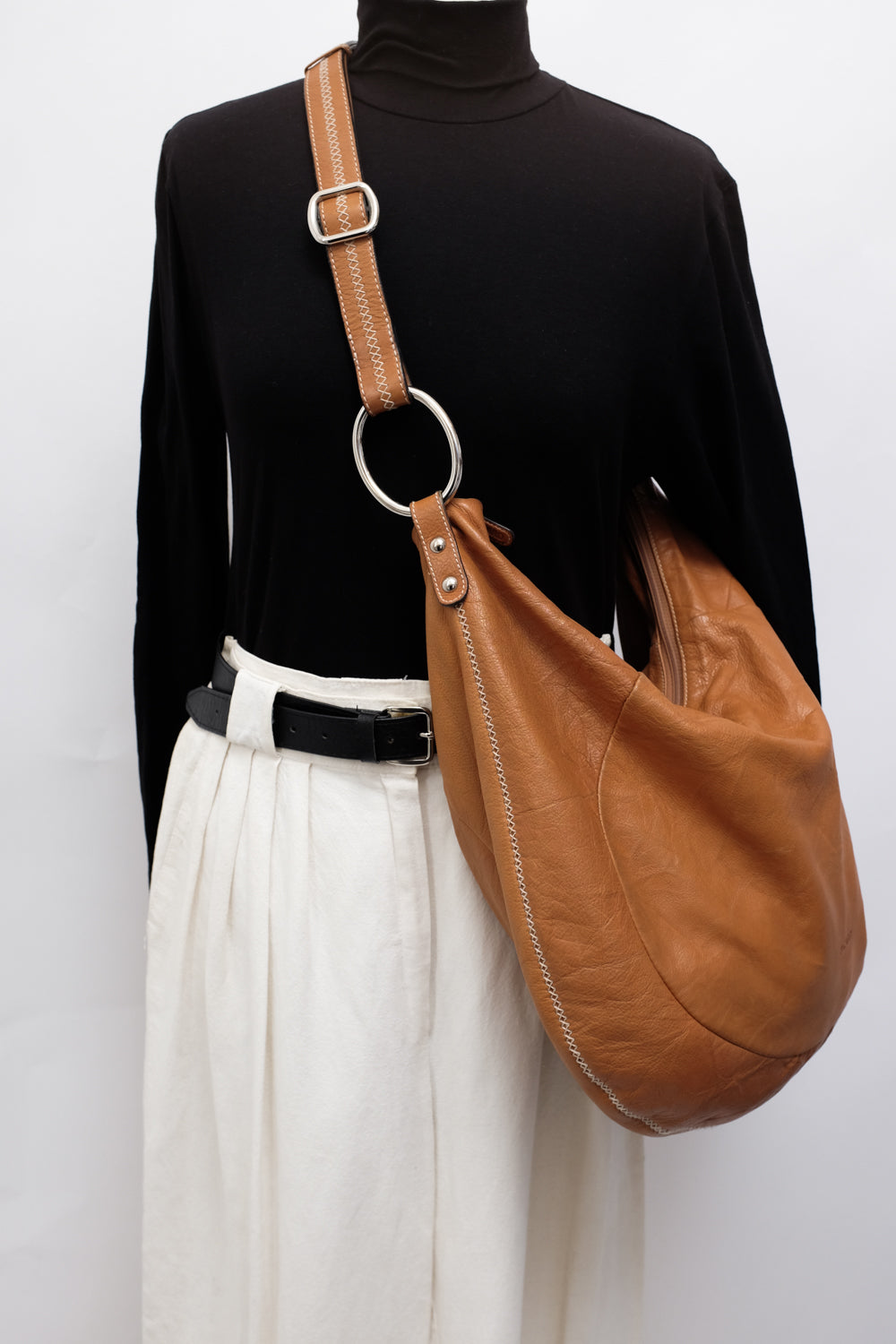 PICARD SWING XXL COGNAC LEATHER BAG