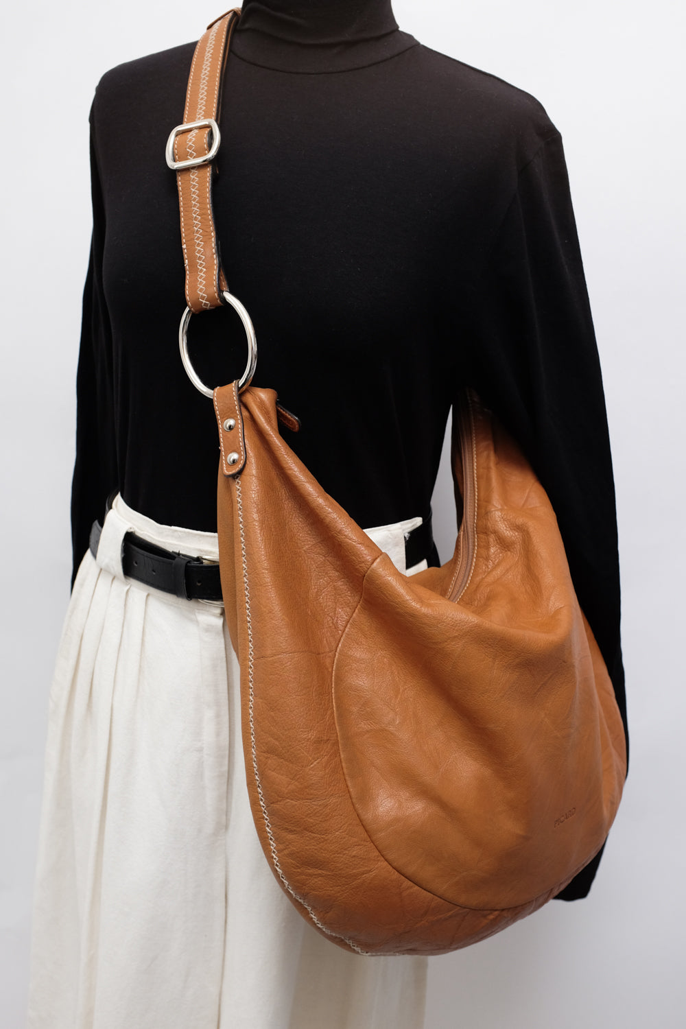 PICARD SWING XXL COGNAC LEATHER BAG