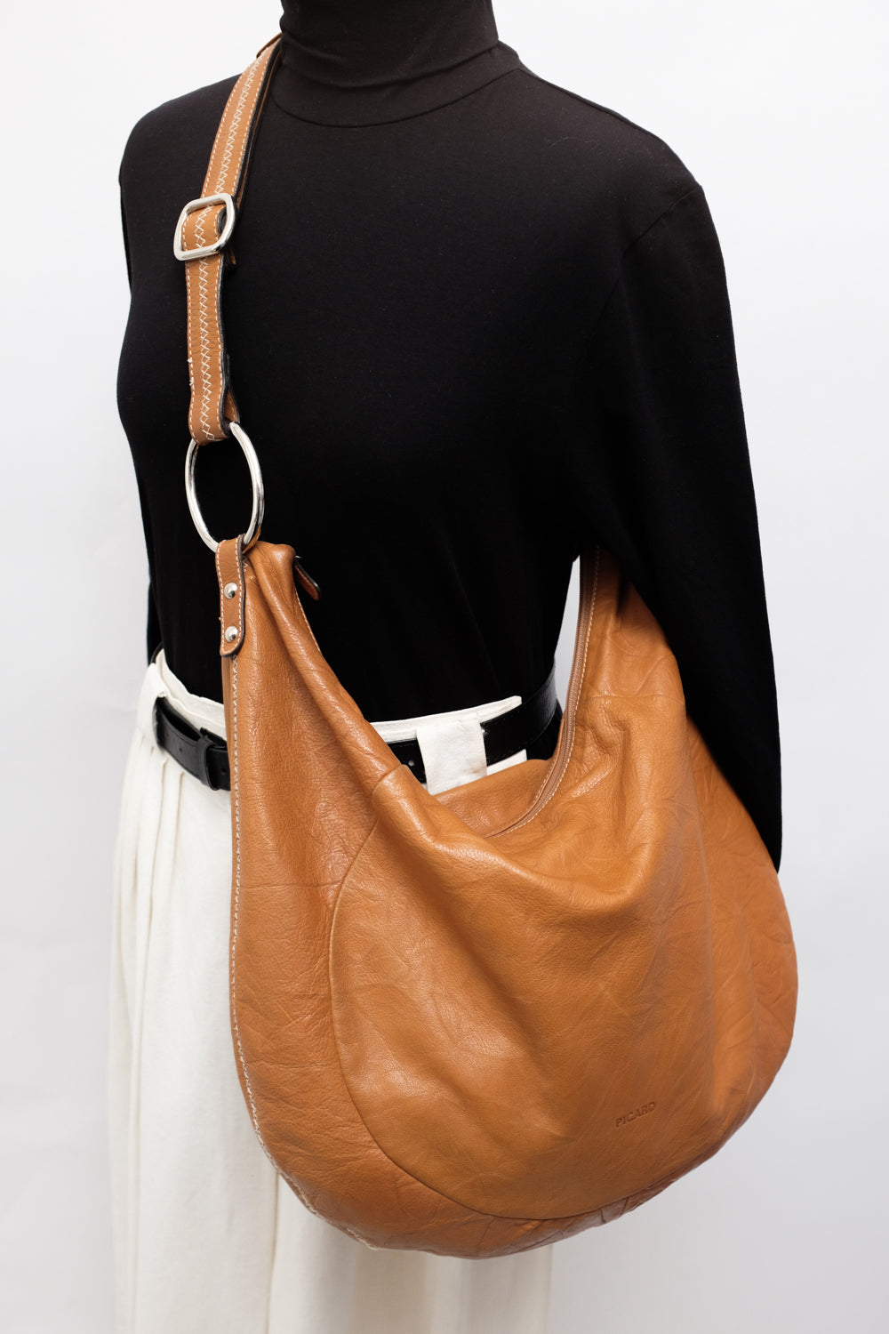 PICARD SWING XXL COGNAC LEATHER BAG